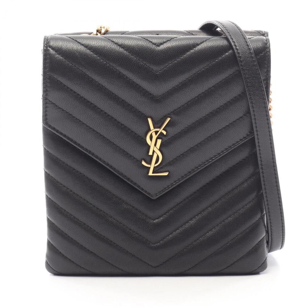 Yves Saint Laurent Saint Laurent Paris YSL logo shoulder bag/handbag, leather...
